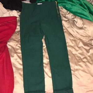 Green trousers